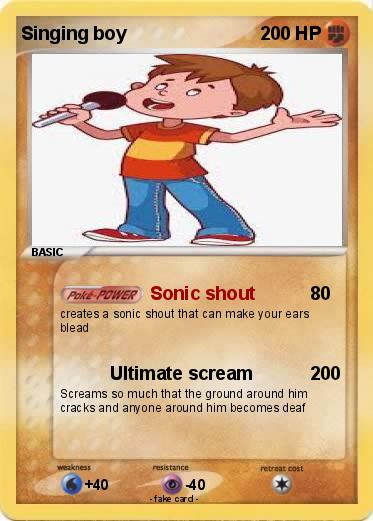 Pokemon Singing boy