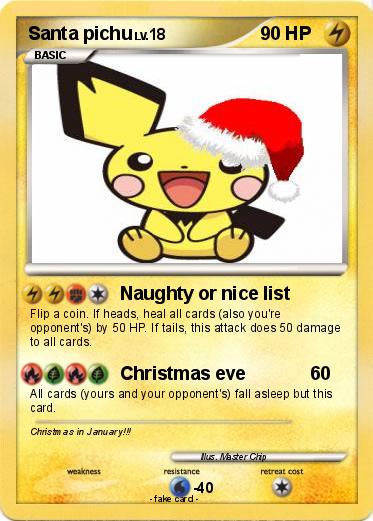 Pokemon Santa pichu