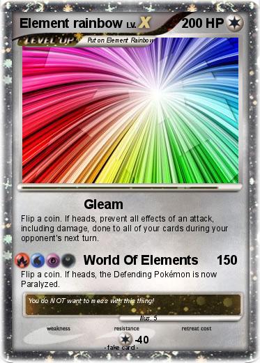 Pokemon Element rainbow