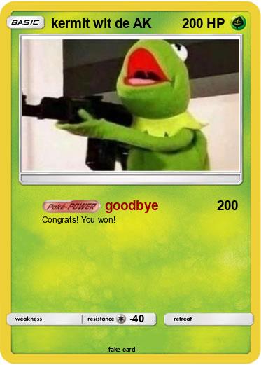 Pokemon kermit wit de AK