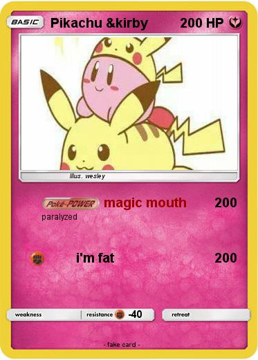 Pokemon Pikachu &kirby