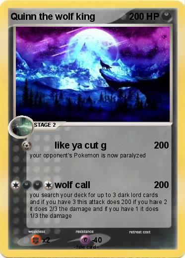 Pokemon Quinn the wolf king