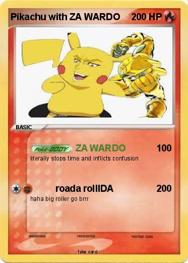 Pokemon Pikachu with ZA WARDO
