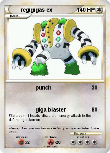 Pokemon regigigas ex