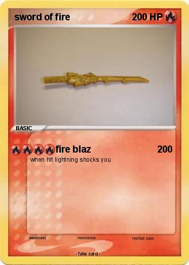 Pokemon sword of fire