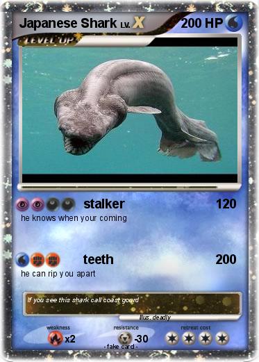 Pokemon Japanese Shark