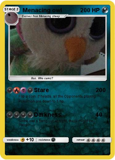 Pokemon Menacing owl