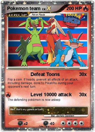 Pokemon Pokemon team