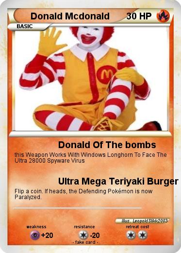 Pokemon Donald Mcdonald