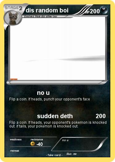 Pokemon dis random boi