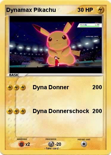 Pokemon Dynamax Pikachu