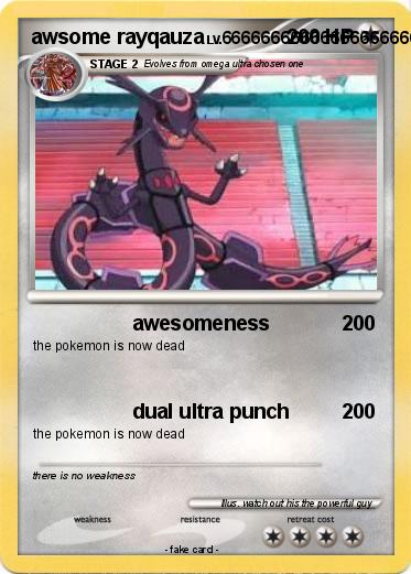 Pokemon awsome rayqauza