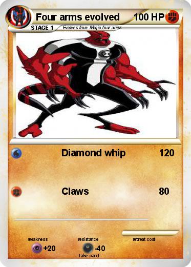 Pokemon Four arms evolved