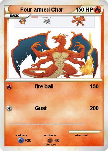 Pokemon Four armed Char