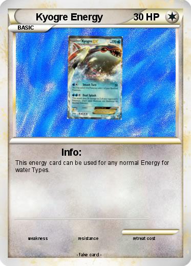 Pokemon Kyogre Energy