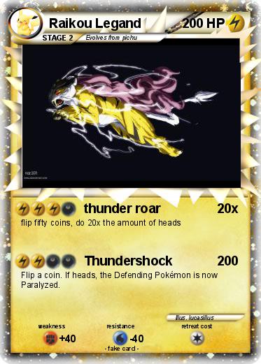 Pokemon Raikou Legand