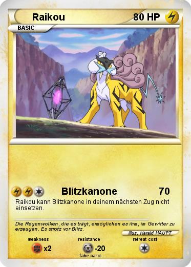 Pokemon Raikou