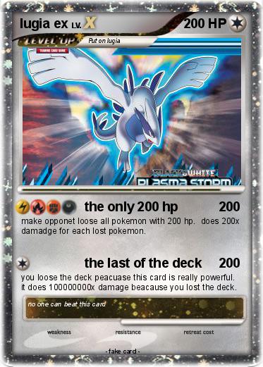 Pokemon lugia ex
