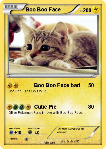 Pokemon Boo Boo Face