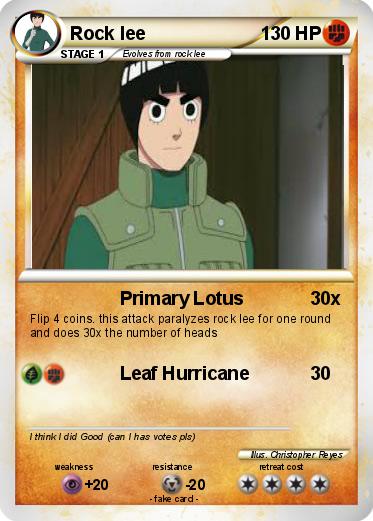 Pokemon Rock lee