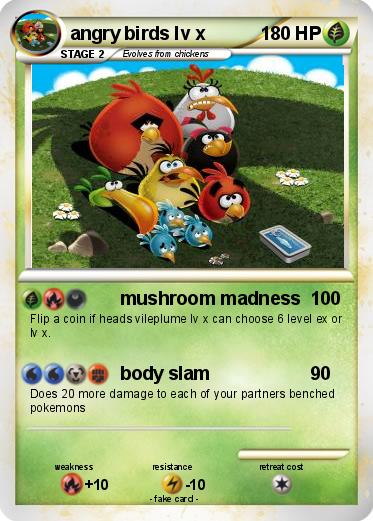 Pokemon angry birds lv x