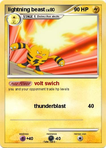 Pokemon lightning beast