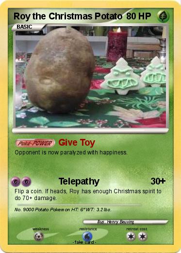 Pokemon Roy the Christmas Potato