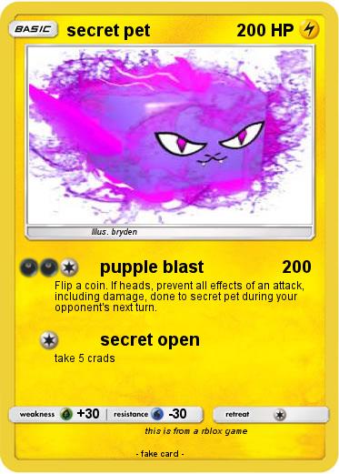 Pokemon secret pet