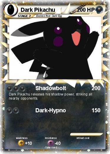Pokemon Dark Pikachu