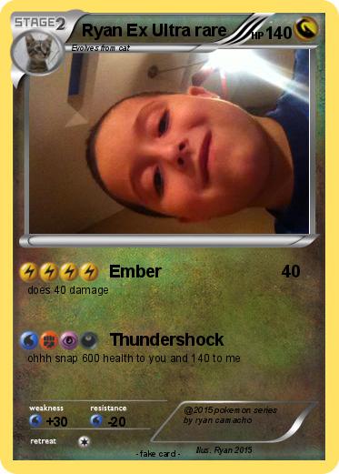 Pokemon Ryan Ex Ultra rare