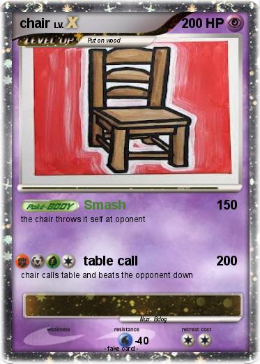 Pokemon chair