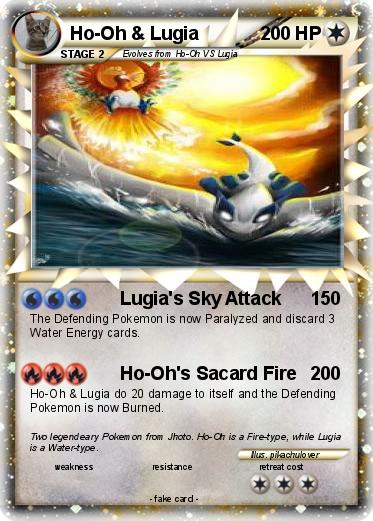 Pokemon Ho-Oh & Lugia