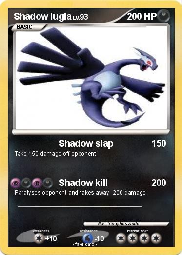 Pokemon Shadow lugia