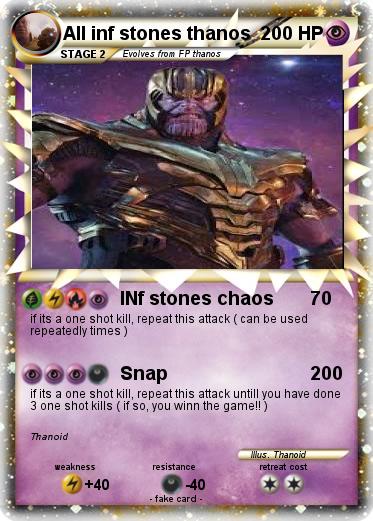 Pokemon All inf stones thanos