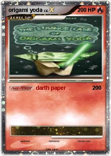 Pokemon origami yoda