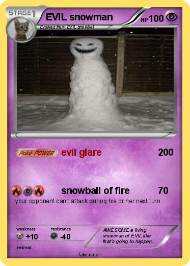 Pokemon EVIL snowman