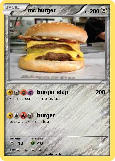 Pokemon mc burger