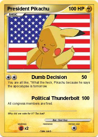 Pokemon President Pikachu
