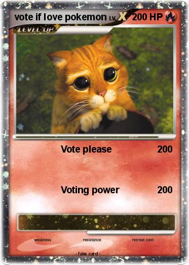 Pokemon vote if love pokemon