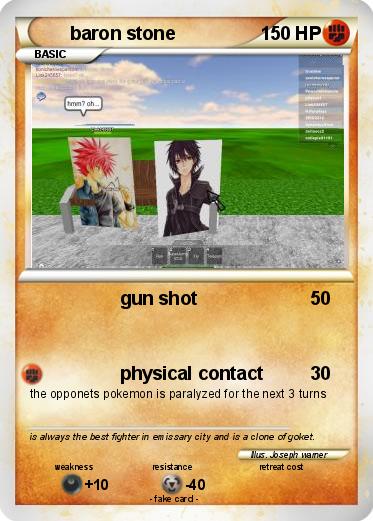 Pokemon baron stone