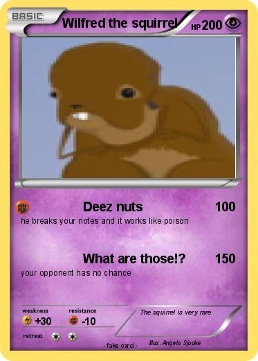 Pokemon Wilfred the squirrel