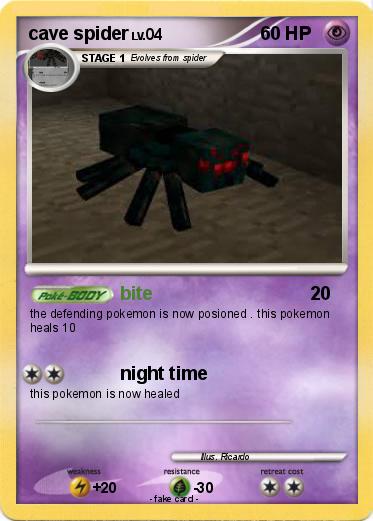Pokemon cave spider