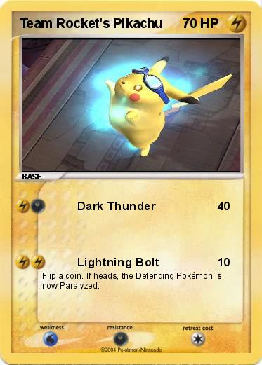 Pokemon Team Rocket's Pikachu