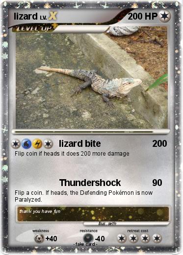 Pokemon lizard