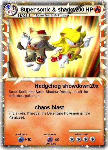 Pokemon Super sonic & shadow