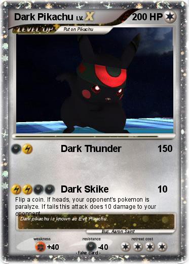 Pokemon Dark Pikachu