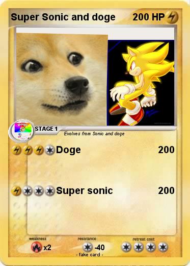Pokemon Super Sonic and doge