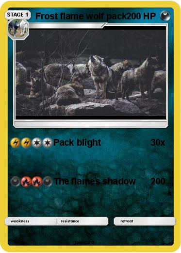Pokemon Frost flame wolf pack