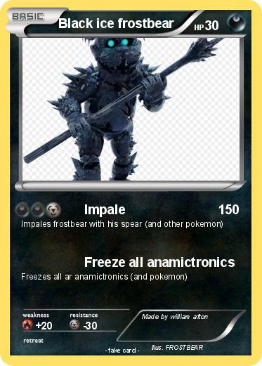 Pokemon Black ice frostbear
