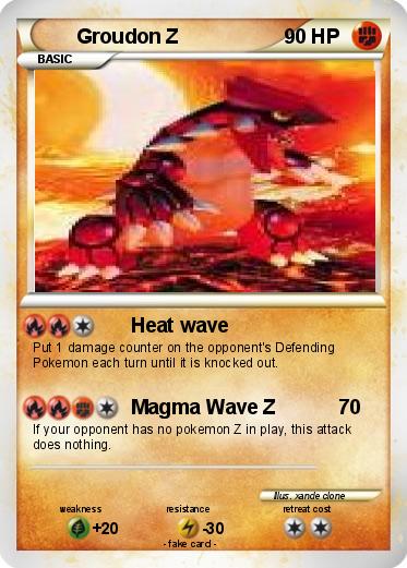 Pokemon Groudon Z